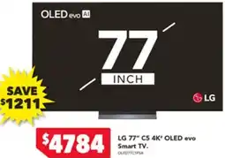 Harvey Norman LG 77" C5 4K OLED evo Smart TV offer