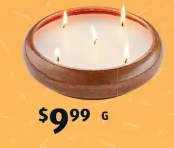 ALDI Citronella Glazed Ceramic Candle offer