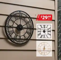 ALDI Garden Metal Clock offer