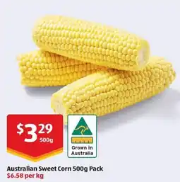ALDI Australian Sweet Corn offer
