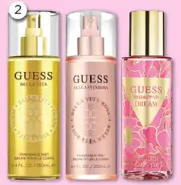 Good Price Pharmacy Guess Bella Vita, Bella Vita Rosa or Seductive Dream Fragrance Mist offer