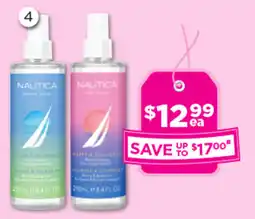 Good Price Pharmacy Nautica Jasmine Coast or Rose Island Fragrance Mist offer