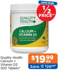 Good Price Pharmacy Quality Health Calcium + Vitamin D3 offer
