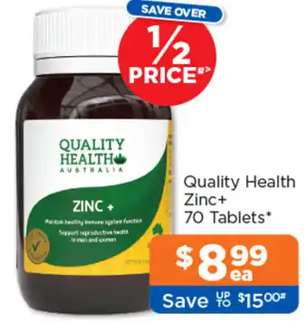 Good Price Pharmacy Quality Health Zinc+ offer