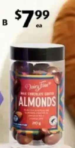 ALDI Dairy Fine Chocolate Coated Almonds or Macadamia Medley offer
