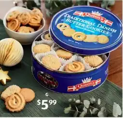 ALDI Queen's Traditional Danish Butter Cookies offer