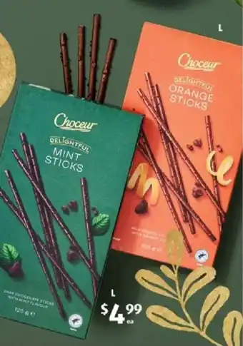 ALDI Choceur Delightful Chocolate Sticks offer