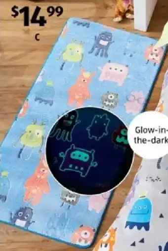 ALDI Glow-In-The-Dark Rug offer