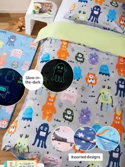 ALDI Glow In The Dark Quilt Cover Set offer