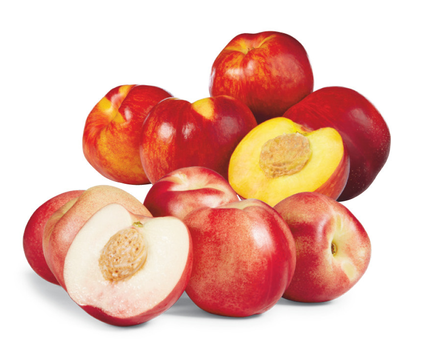 Australian yellow or white nectarines offer at Woolworths