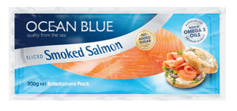 Woolworths Ocean blue sliced smoked salmon 300g offer