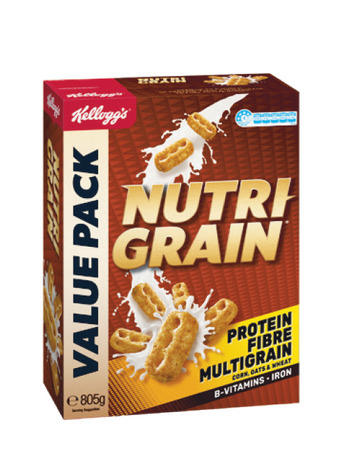 Woolworths Kellogg’s nutri-grain 805g or just right original 790g offer