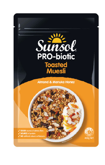 Woolworths Sunsol probiotic muesli 400g offer