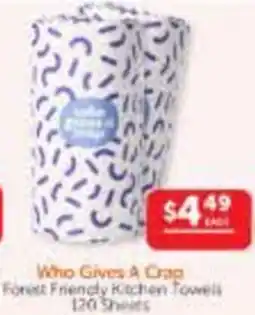 WHOLELIFE catalogue Who Gives A Crap Forest Friendly Kitchen Towels offer