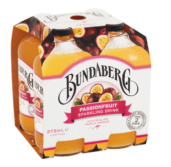 Woolworths Bundaberg sparkling drink 4 x 375ml offer