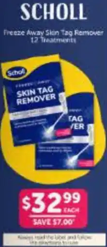 WHOLELIFE catalogue SCHOLL Freeze Away Skin Tag Remover offer