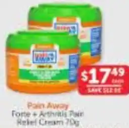 WHOLELIFE catalogue PainAway Forte Arthritis Pain Relief Cream offer