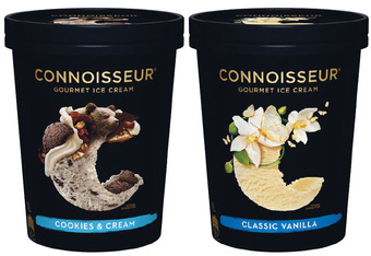 Woolworths Connoisseur ice cream 1 litre – from the freezer offer