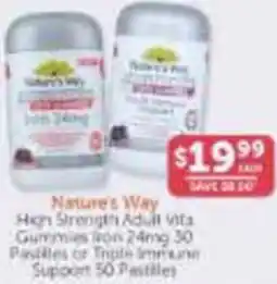 WHOLELIFE catalogue Nature's Way High Strength Adult Vita Gummies offer
