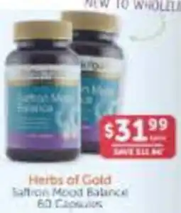 WHOLELIFE catalogue Herbs of Gold Saffron Mood Balance offer
