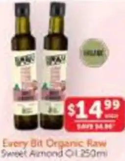 WHOLELIFE catalogue Every Bit Organic Raw Sweet Aumond Oil offer