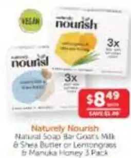 WHOLELIFE catalogue Naturely nourish natural soap bar goat's milk offer