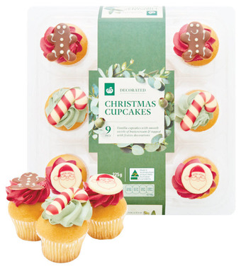 Woolworths Woolworths christmas cupcakes pk 9 offer