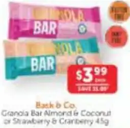WHOLELIFE catalogue Bask & Co Grandia Bar offer