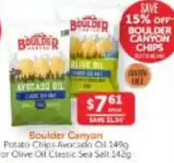 WHOLELIFE catalogue Boulder Canyon Potato Chips Avocado Oil or Olive Oil Classic Sea Salt offer
