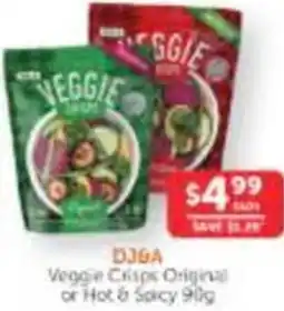 WHOLELIFE catalogue Dj&a Veggie Crisps Original offer