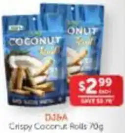 WHOLELIFE catalogue Dj&a Crispy Coconut Rolls offer