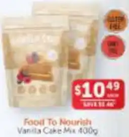 WHOLELIFE catalogue Food To Nourish Vanilla Cake Mix offer