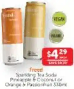 WHOLELIFE catalogue Freed Sparkling Tea Soda offer
