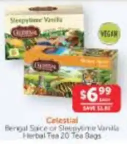 WHOLELIFE catalogue Celestia Bengal Spice or Sleepytime Vanilla Herbal Tea offer