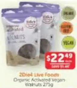 WHOLELIFE catalogue 2Die4 Live Foods Organic Activated Vegan Walnuts offer
