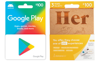 Woolworths Google play gift cards or bananalab gift boxes offer