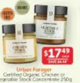 WHOLELIFE catalogue Urban Forager Certified Organic Chicken Or Vegetable Stock Concentrate offer