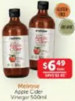 WHOLELIFE catalogue Melrose Apple Cider Vinegar offer
