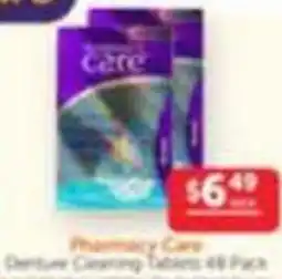 WHOLELIFE catalogue Pharmacy care Denture Cleaning Tablets offer