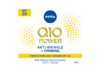 Woolworths Nivea q10 anti-age firming day cream face moisturiser spf30 50ml offer
