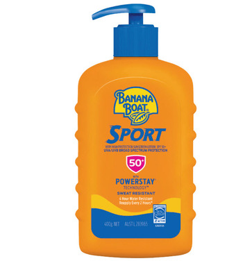 Woolworths Banana boat spf50+ sunscreen sport 400g offer