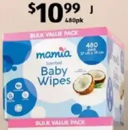 ALDI Scented Baby Wipes with Coconut Oil offer
