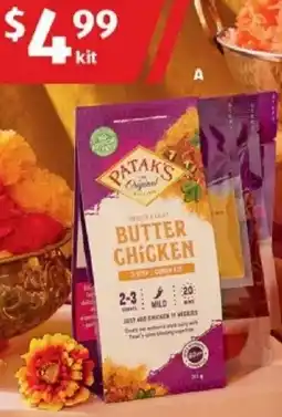 ALDI Patak's Butter Chicken Meal Kit offer