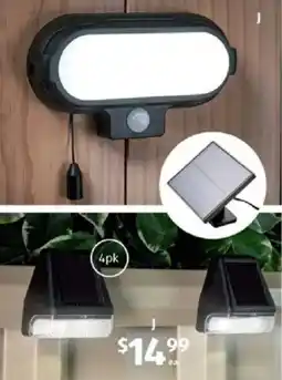 ALDI Solar Shed Light or Solar Wall and Fence Light offer
