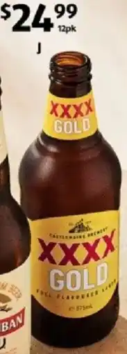 ALDI XXXX Gold Lager offer