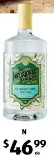 ALDI The Infusionist Dry Gin offer