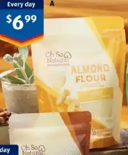 ALDI Oh So Natural Wholefoods Almond Flour offer