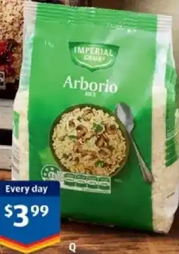 ALDI Imperial Grain Arborio Rice offer