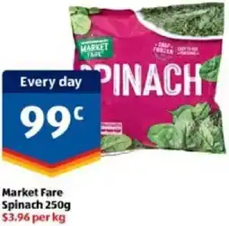 ALDI Market Fare Spinach offer