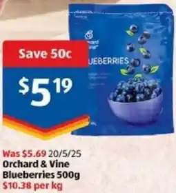 ALDI Orchard & Vine Blueberries offer